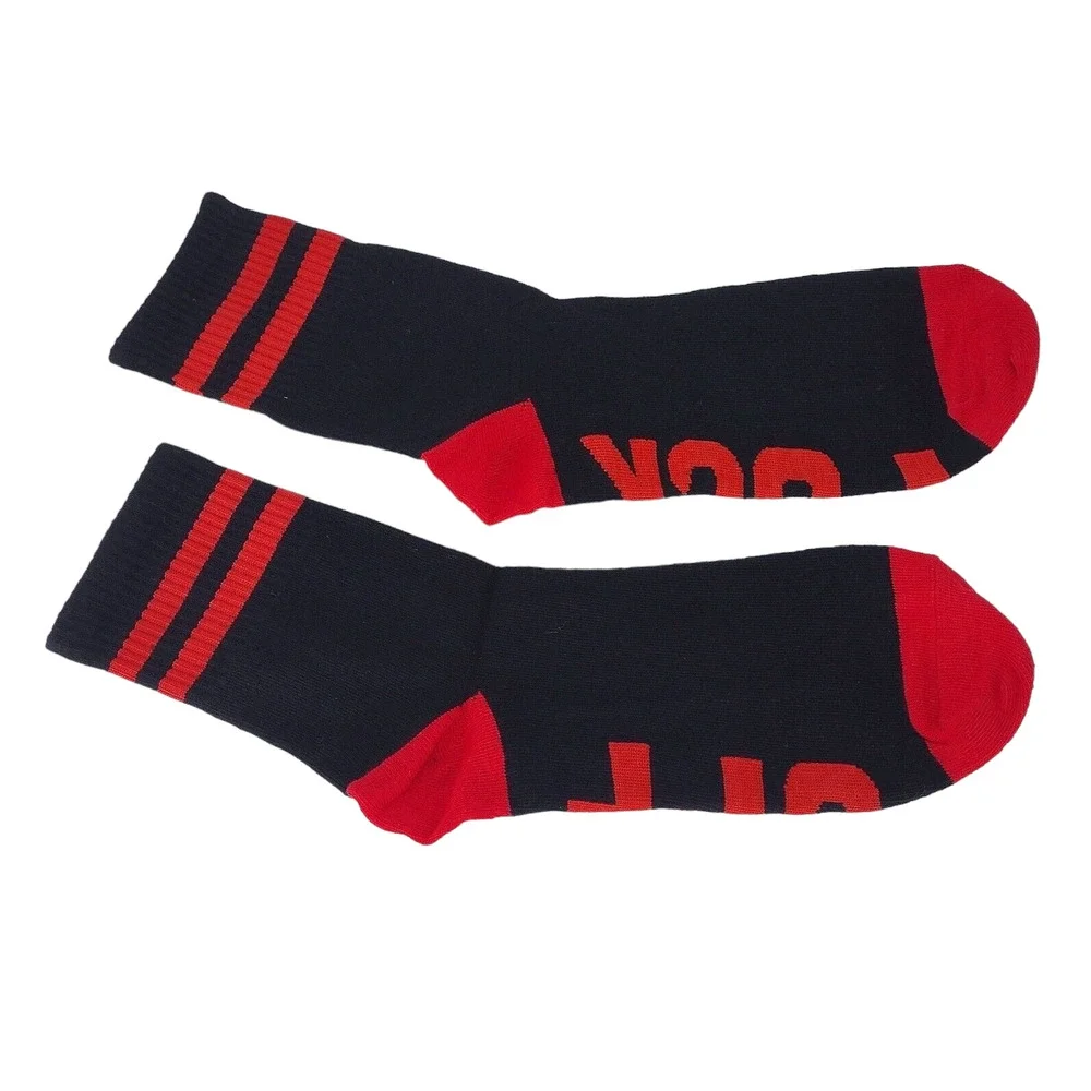 Crew Socks Novelty with Funny Inappropriate Words Quotes F*ck Off US 6-12